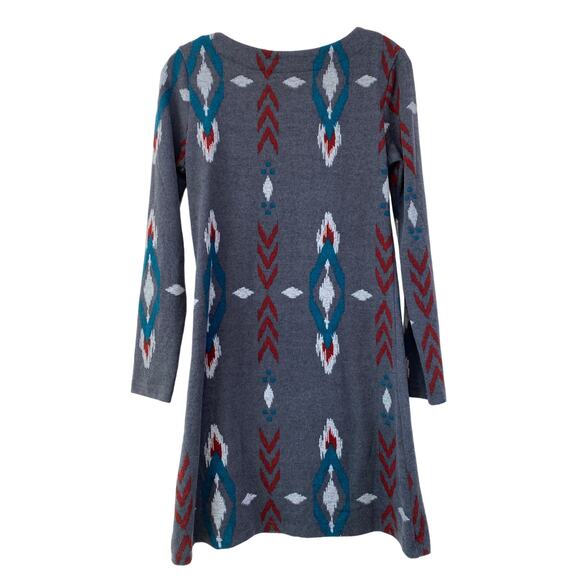 Earthbound Boho Southwest Style Sweater Dress Sz M Long Sleeves Super Soft Cozy - Picture 8 of 8